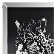 ACME Talisha Glass Square Wall Art in Mirrored and Faux Crystal Leopard