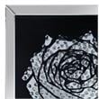 ACME Talisha Glass Square Wall Art in Mirrored and Faux Crystal Rose