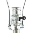ACME Sinkler Metal Base Table Lamp with Glass Tube in Sand and Nickel