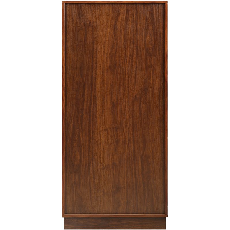 ACME Wiesta Engineered Wood Wine Cabinet with 3 Drawers in Walnut