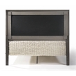 ACME Carine II Wooden Upholstered King Panel Bed in Gray