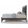 ACME Carine II Wooden Upholstered King Panel Bed in Gray