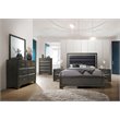 ACME Carine 5 Drawer Wooden Chest in Gray