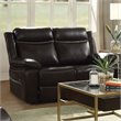 ACME Corra Faux Leather Reclining Loveseat in Espresso