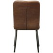 ACME Millerton Leather Dining Side Chair in Chocolate (Set of 2)