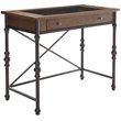 ACME Jalisa 1-Drawer Glass Top Wooden Bar Table in Walnut and Black