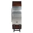 ACME Brancaster Wine Cooler Cabinet in Retro Brown and Aluminum