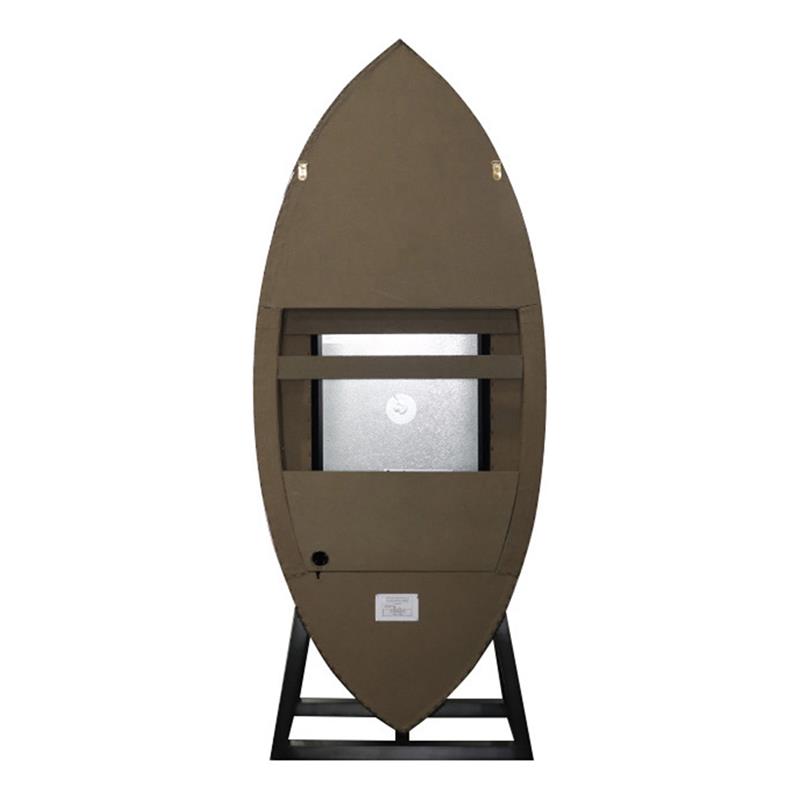 ACME Brancaster Wine Cooler Cabinet in Retro Brown and Aluminum