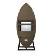 ACME Brancaster Wine Cooler Cabinet in Retro Brown and Aluminum