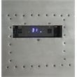 ACME Brancaster Wine Cooler Cabinet in Retro Brown and Aluminum
