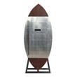 ACME Brancaster Wine Cooler Cabinet in Retro Brown and Aluminum