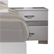 ACME Naima II Wood and Metal 2-Drawers Bedroom Nightstand in White