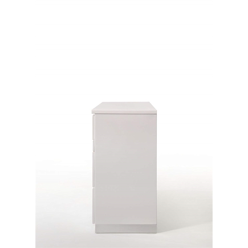 ACME Naima II 6 Drawer Wood Dresser in White