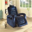 ACME Benjamin Velvet Power Motion Recliner in Blue