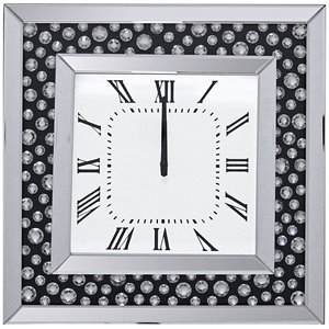 acme marku square mirrored wall clock