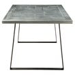 ACME Kaylia Rectangular Aluminum Top Dining Table in Gunmetal