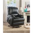 ACME Ixora Faux Leather Upholstered Recliner with Power Lift in Black