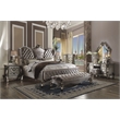 ACME Versailles Wood 5-Drawers Bedroom Chest in Antique Platinum and Gray