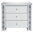 ACME Sonia 3 Drawer Glass Top Mirrored Console Table
