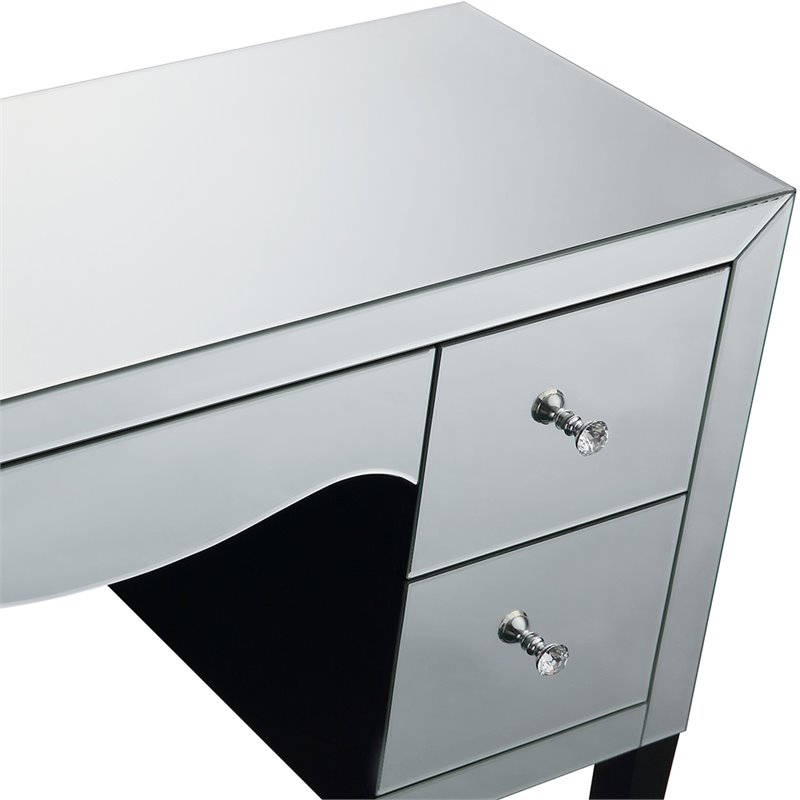 ACME Ratana 4 Drawer Mirrored Vanity Table