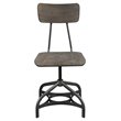 ACME Jonquil Swivel Dining Side Chair in Gray (Set of 2)