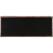 ACME Rosy Leather Top Console Table in Black and Silver