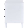 ACME Lurel Wooden Rectangular Nightstand in White and Weathered Oak