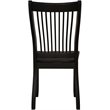 ACME Renske Wooden Slatted Back Dining Side Chair in Black Set of 2