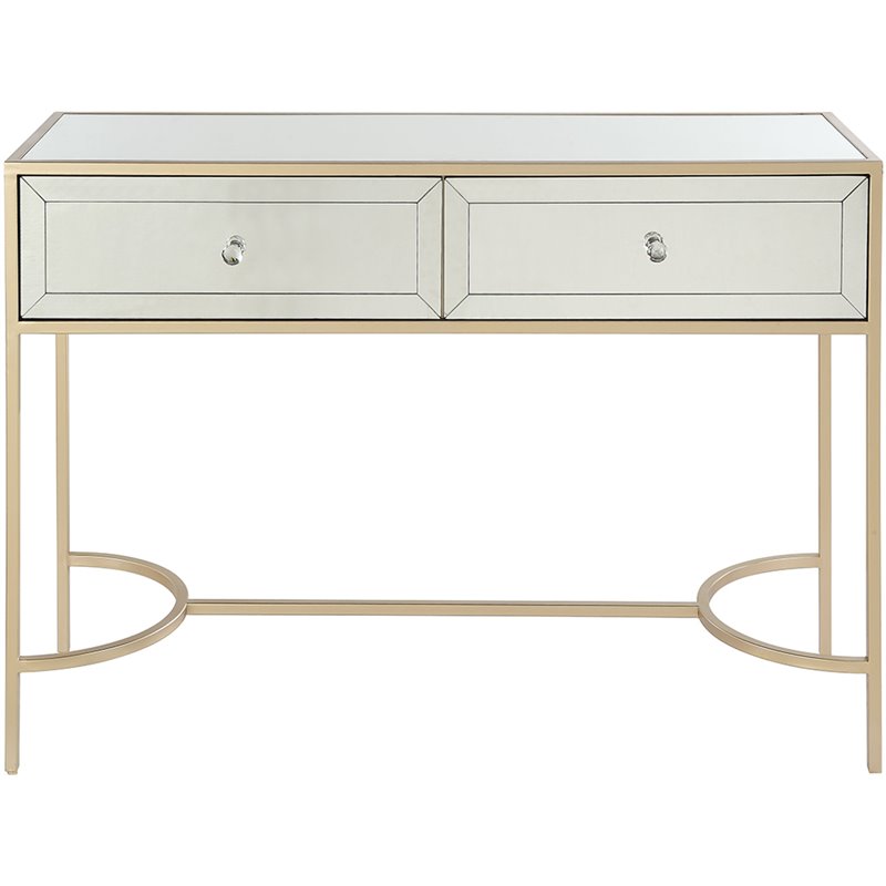 ACME Wisteria Mirrored Top Console Table in Rose Gold 840412168833 eBay