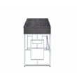 ACME Furniture Saffron Vanity Desk in Chrome and Black