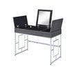 ACME Furniture Saffron Vanity Desk in Chrome and Black