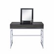 ACME Furniture Saffron Vanity Desk in Chrome and Black