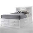 ACME Ireland Wood Full Bed with Storage in White
