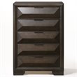 ACME Merveille Wood and Metal 5-Drawers Bedroom Chest in Espresso