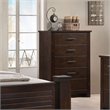 ACME Panang 5 Drawers Chest in Mahogany