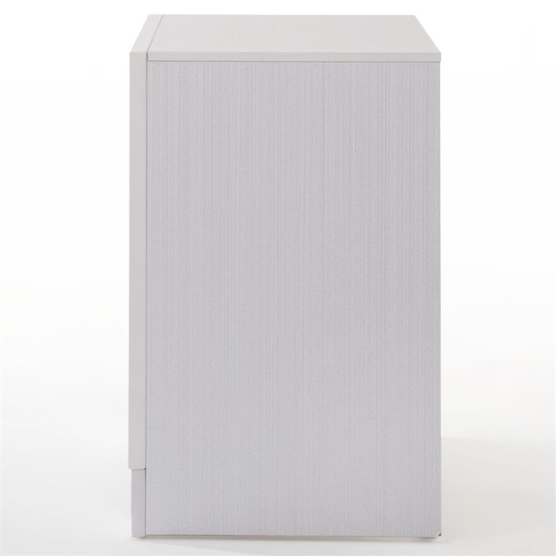 ACME Naima Square Wood 3-Drawers Bedroom Nightstand in White