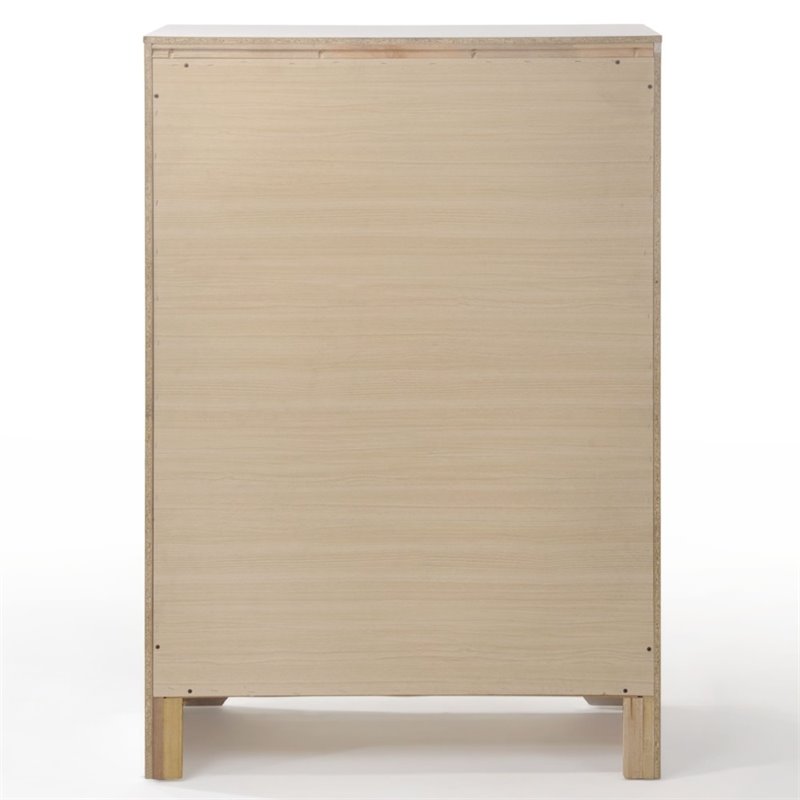 ACME Naima Wood 6-Drawers Bedroom Chest in White