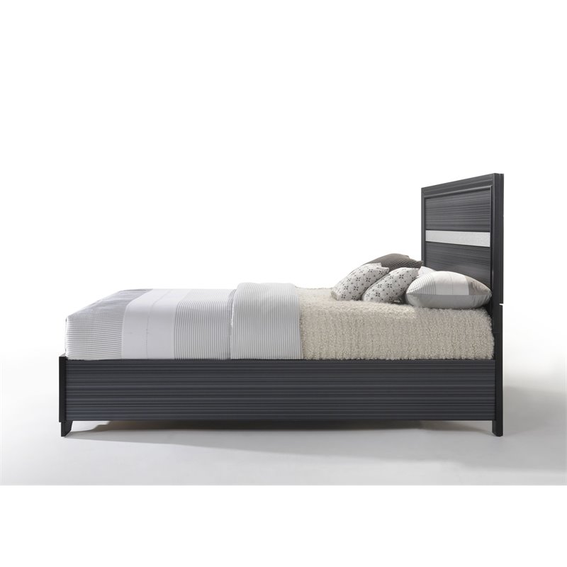 ACME Naima Eastern King Bed with Storage in Black