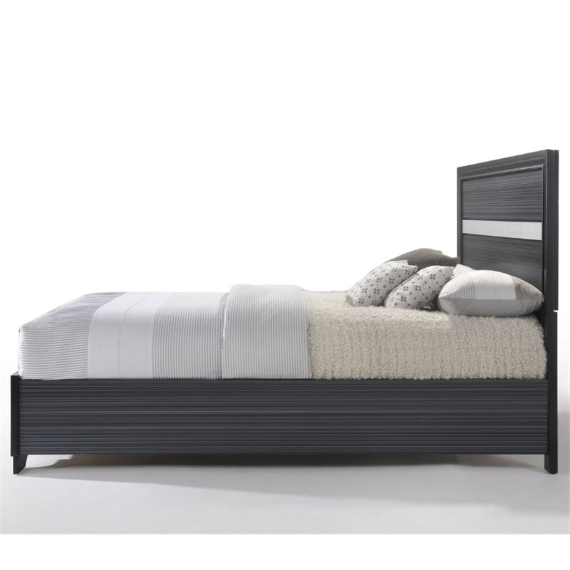 ACME Naima Eastern King Bed with Storage in Black