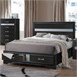 ACME Naima Queen Bed with Storage in Black