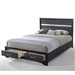 ACME Naima Queen Bed with Storage in Black