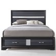 ACME Naima Queen Bed with Storage in Black