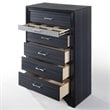 ACME Naima 6 Drawers Chest in Black