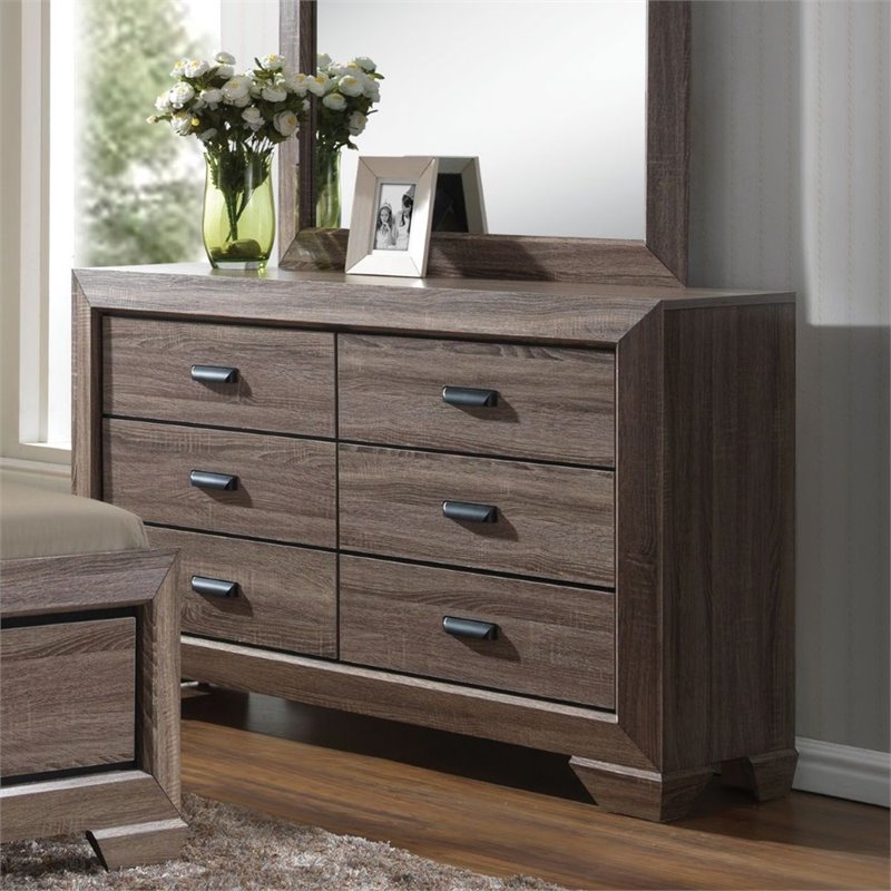 ACME Lyndon Dresser in Weathered Gray Grain