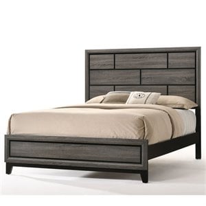 ACME Valdemar Eastern King Bed in Weathered Gray