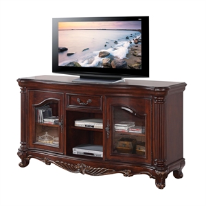 ACME Remington TV Stand in Brown Cherry
