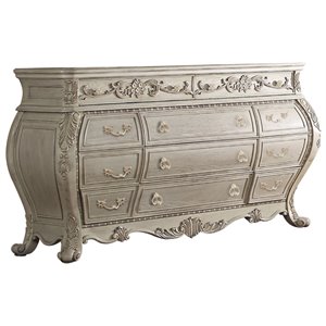 acme ragenardus 11 drawers dresser in antique white