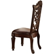 ACME Vendome Dining Side Chair in PU and Cherry (Set of 2)