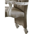 ACME Versailles Dining Side Chair in Vintage Gray and Bone White (Set of 2)