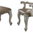 ACME Versailles Dining Side Chair in Vintage Gray and Bone White (Set of 2)